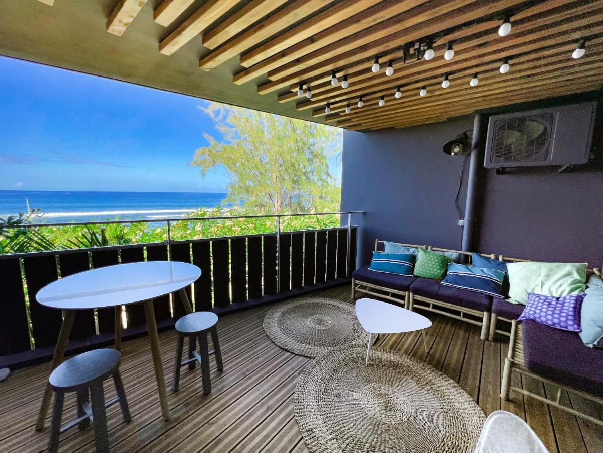 Le Petrel Bleu - Appartement Sur La Plage Des Tortues A Сен-Ле Екстер'єр фото