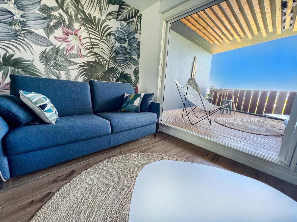 Le Petrel Bleu - Appartement Sur La Plage Des Tortues A Сен-Ле Екстер'єр фото
